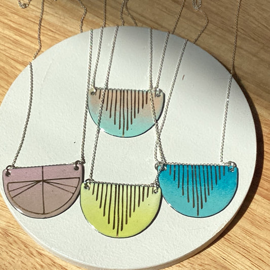 Echo Metals Deco Pendant necklace featuring a stylish geometric pendant on a sleek chain.
