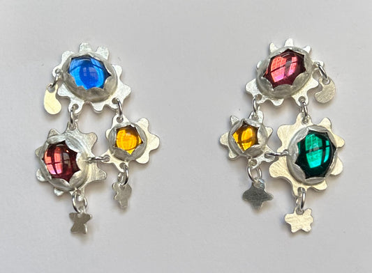 Montagnoli Sarah Magical Girl earrings by Alloy Atelier, featuring colorful, whimsical dangle earrings with playful design elements.