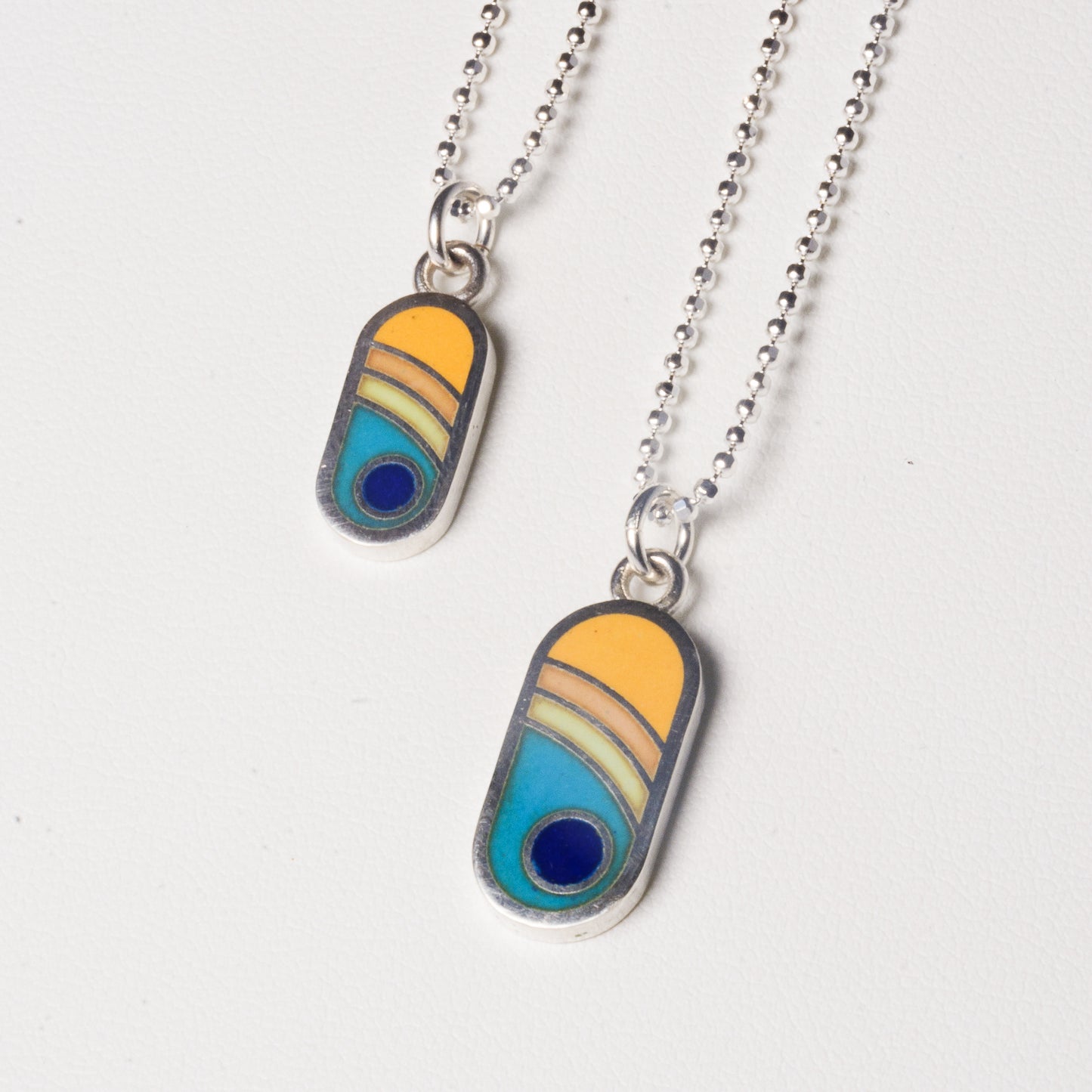 Echo Metals Sunny Charm necklace featuring a bright, minimalist charm on a delicate chain, perfect for everyday wear.