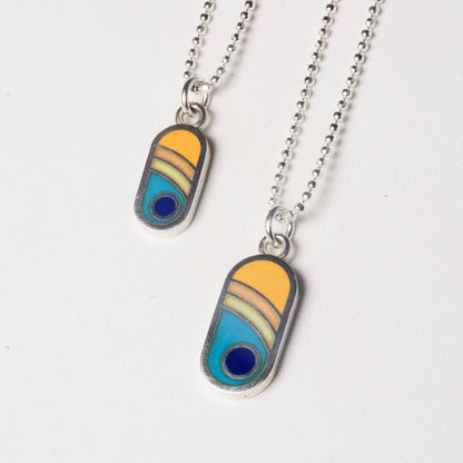 Echo Metals Sunny Charm necklace featuring a bright, minimalist charm on a delicate chain, perfect for everyday wear.