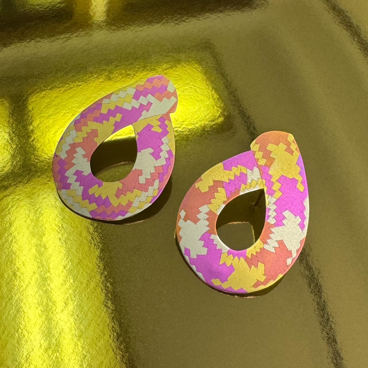 Small Mallory Weston Loop Earrings stud earrings with sleek circular design, perfect for everyday wear.